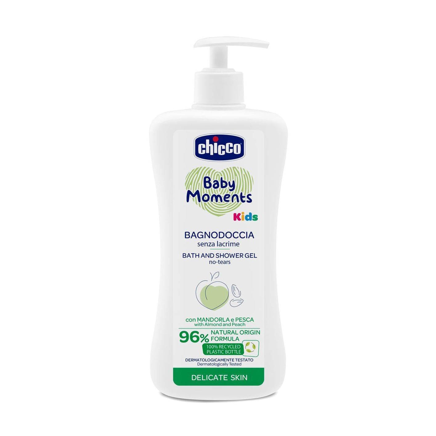 Дитячий гель для душу Chicco Baby Moments Kids Bath And Shower Gel, 500 мл