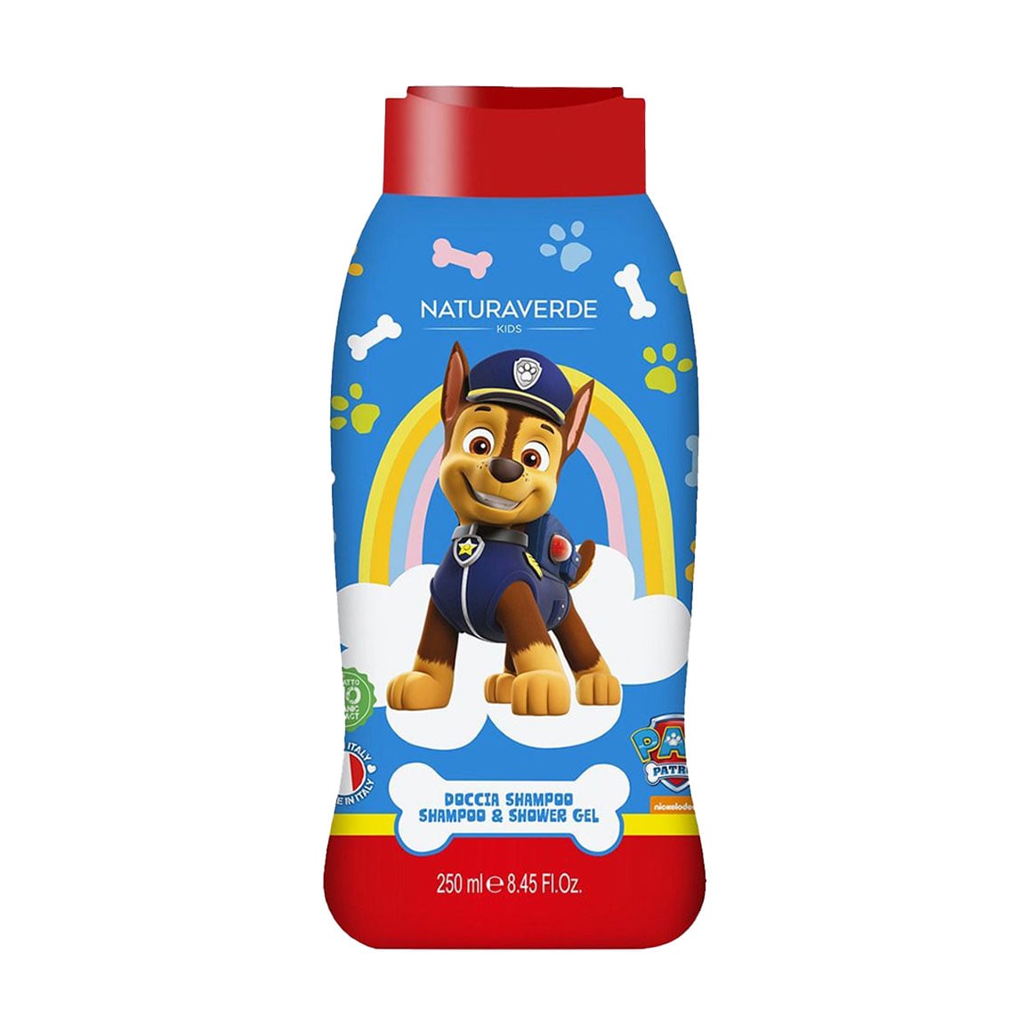Дитячий гель для душу та шампунь Naturaverde Kids Paw Patrol Shampoo &amp; Shower Gel, 250 мл