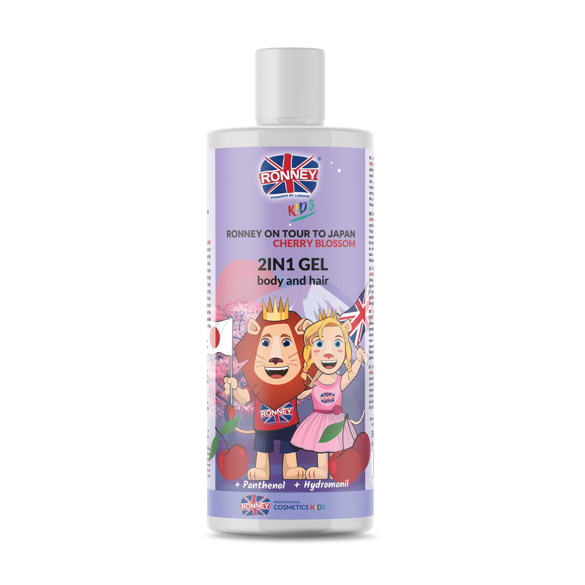 Дитячий гель для тіла та волосся Ronney Kids On Tour To Japan Cherry Blossom 2 In 1 Gel, 300 мл